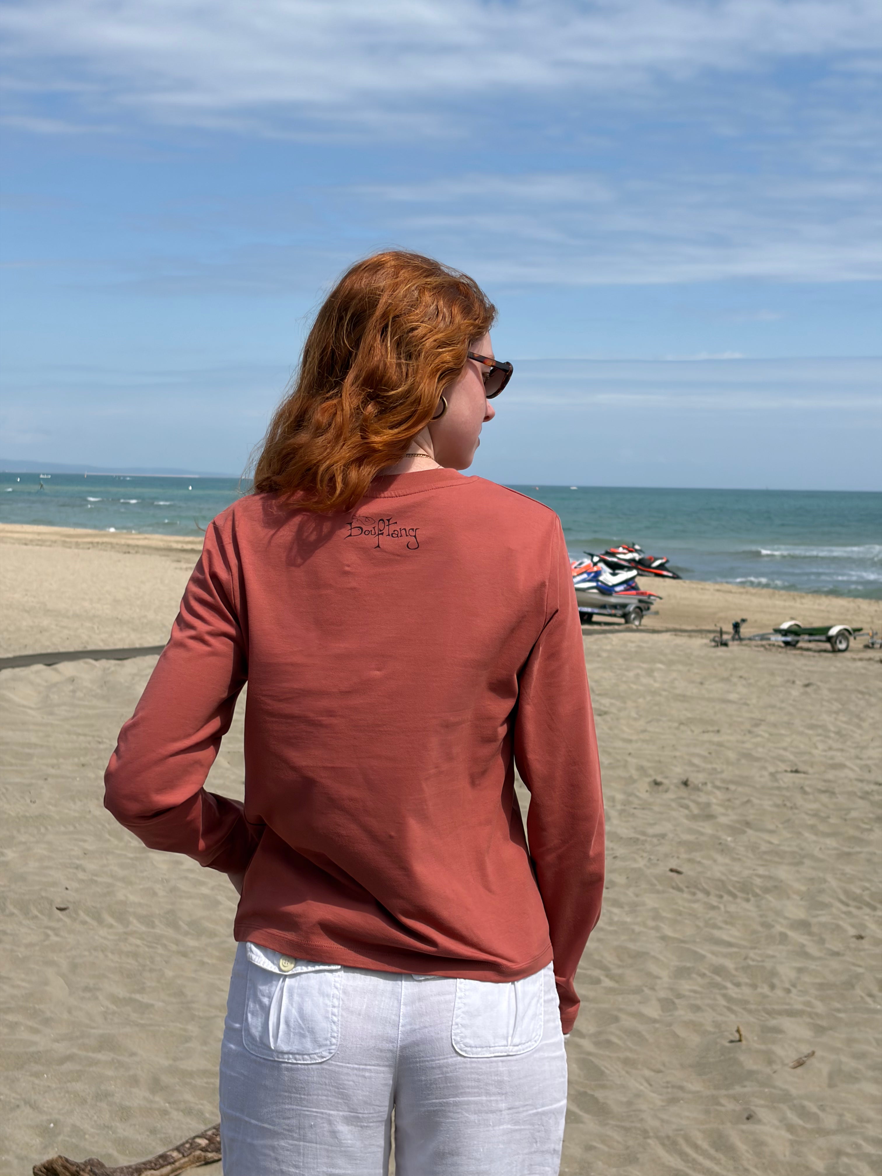 TEE-SHIRT FEMME MANCHES LONGUES RAIE