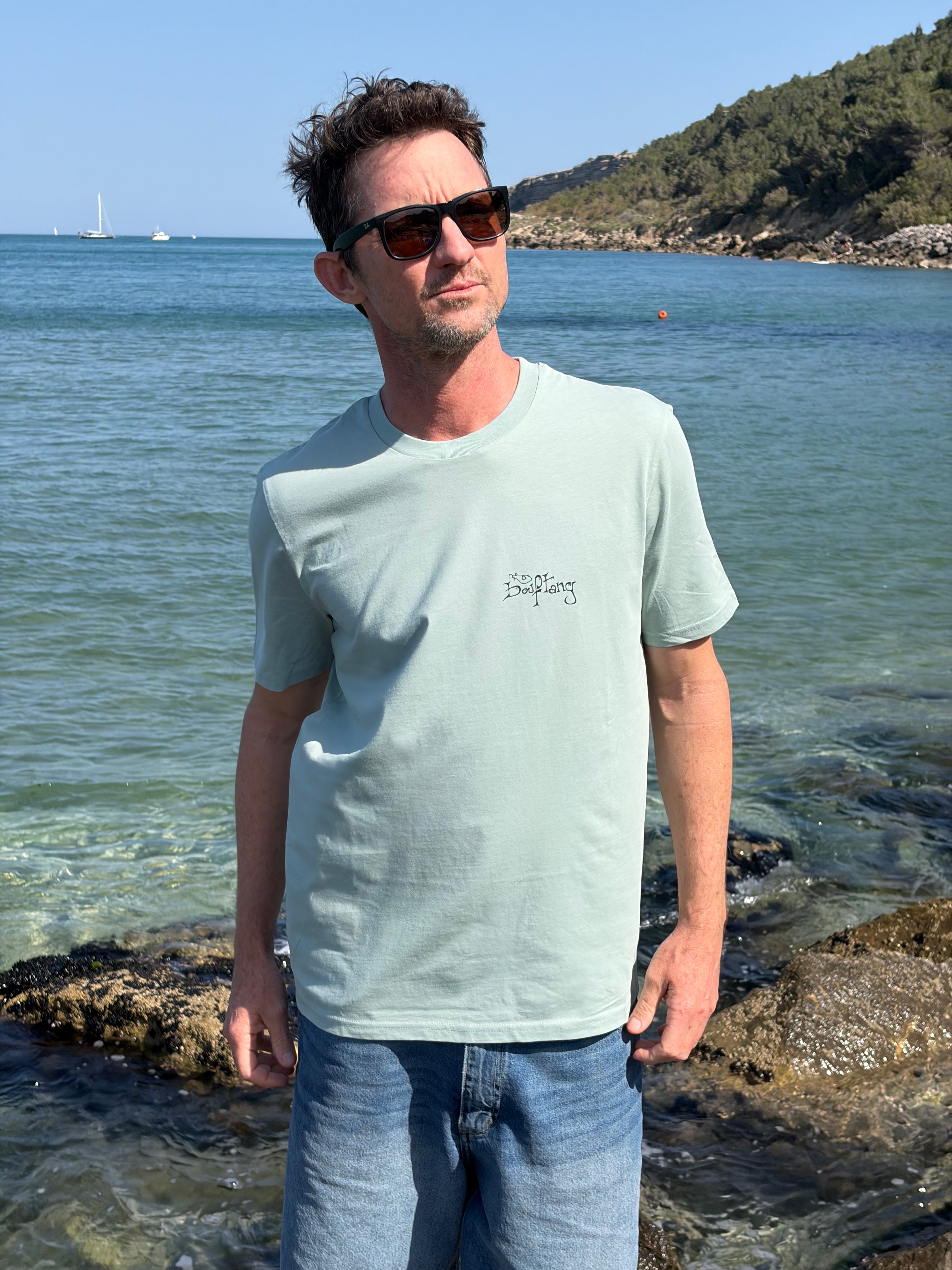 TEE-SHIRT HOMME REQUIN BLANC