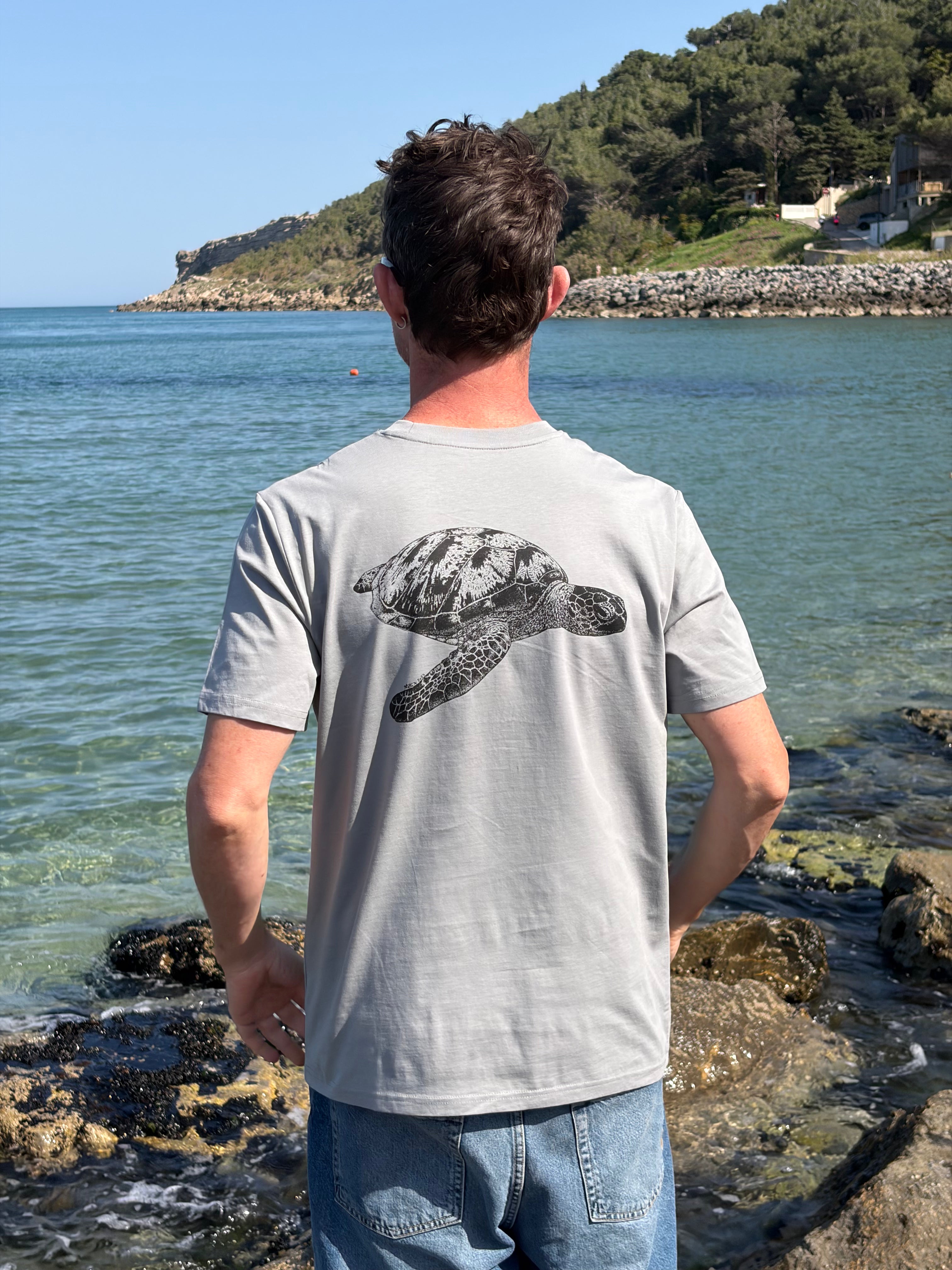 TEE-SHIRT HOMME TORTUE VERTE