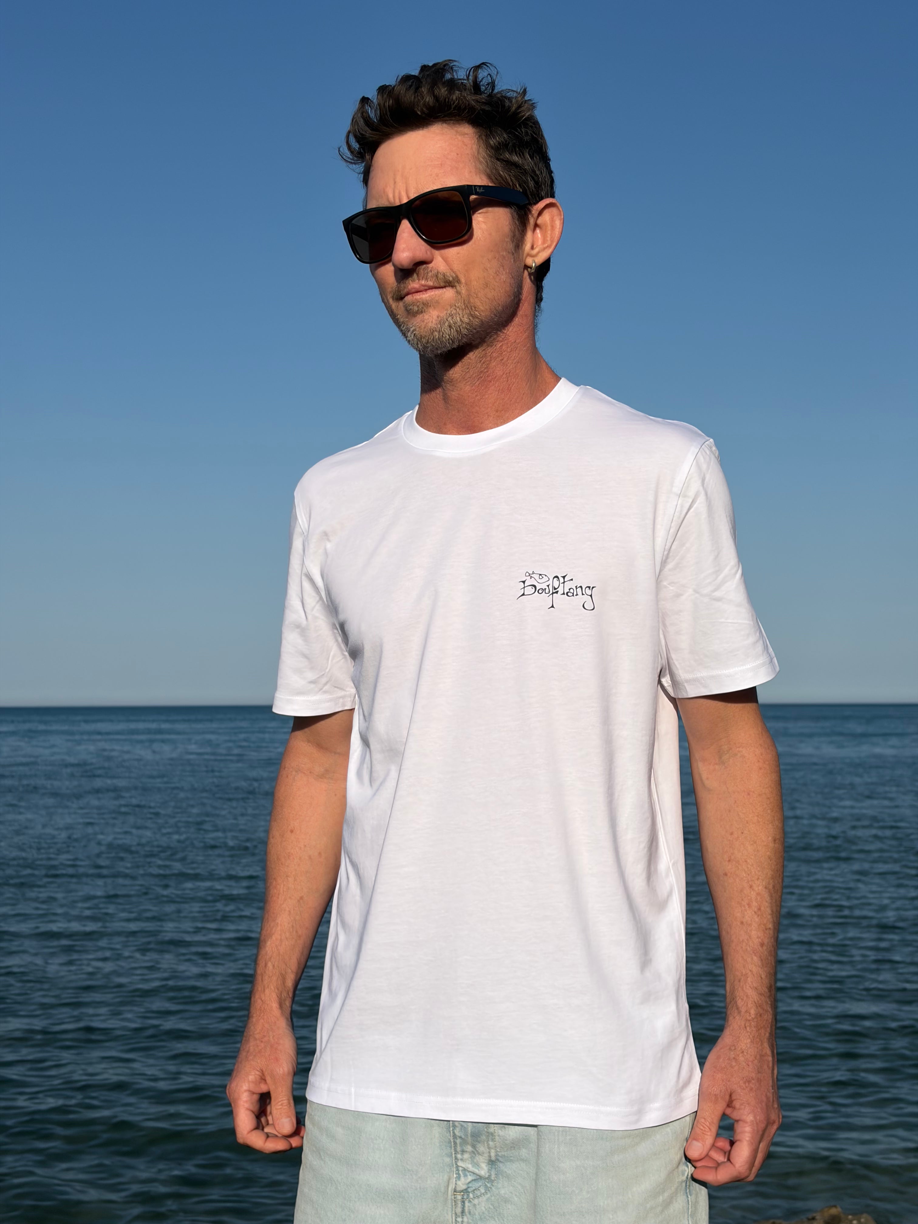TEE-SHIRT HOMME REQUIN BLANC