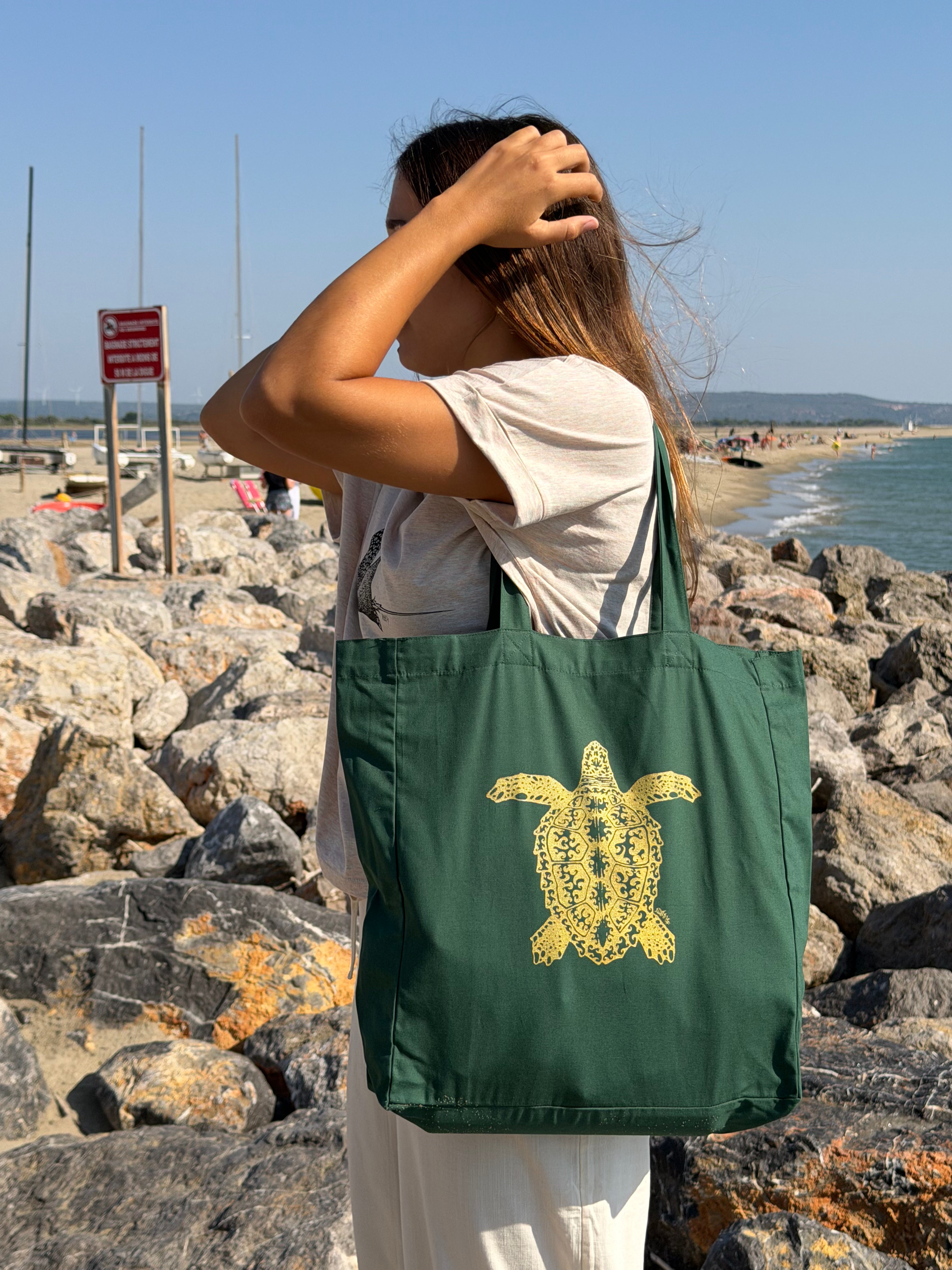 MID TOTE BAG TORTUE CARET