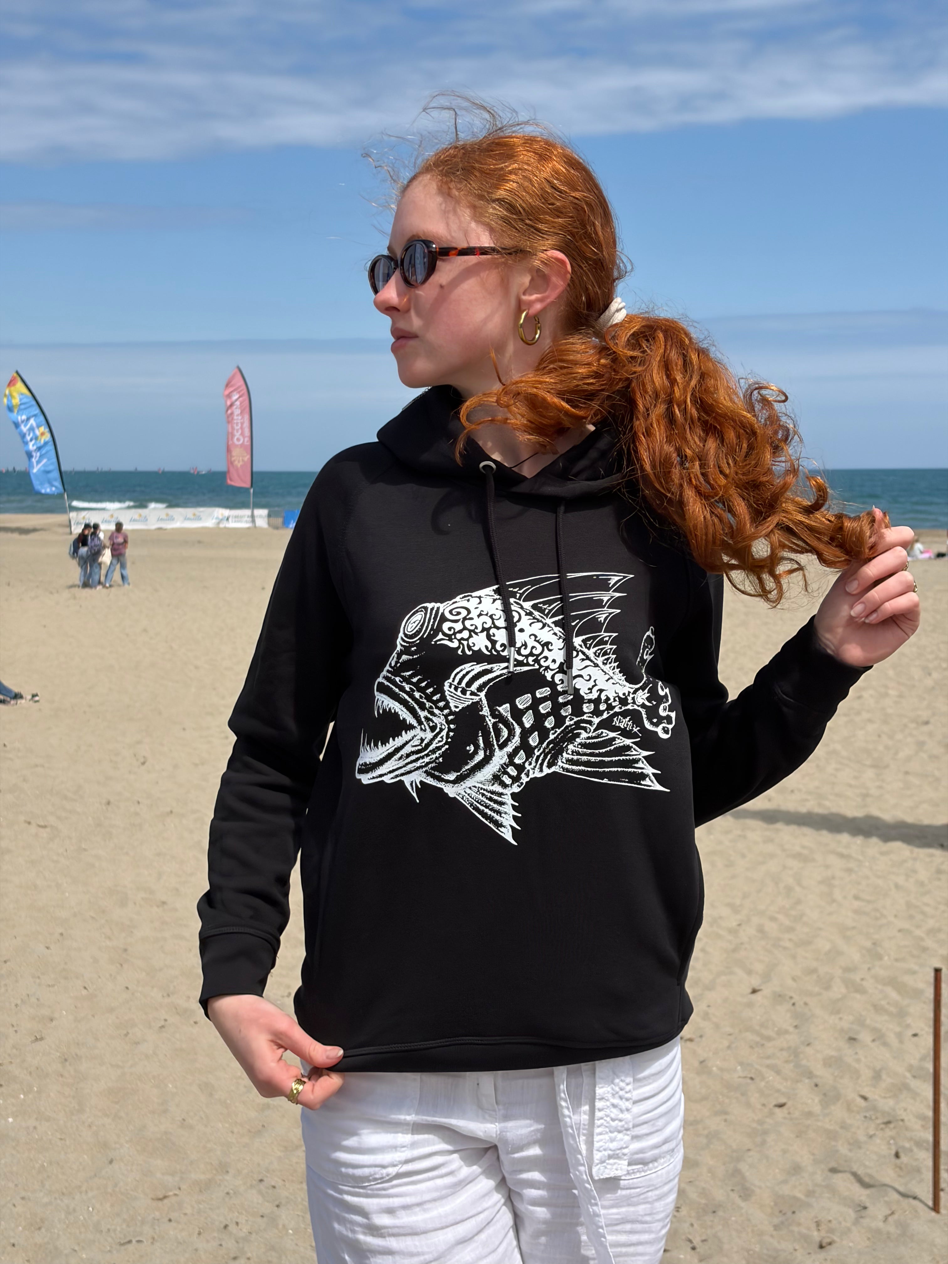 SWEAT MIXTE POISSON MECHANT