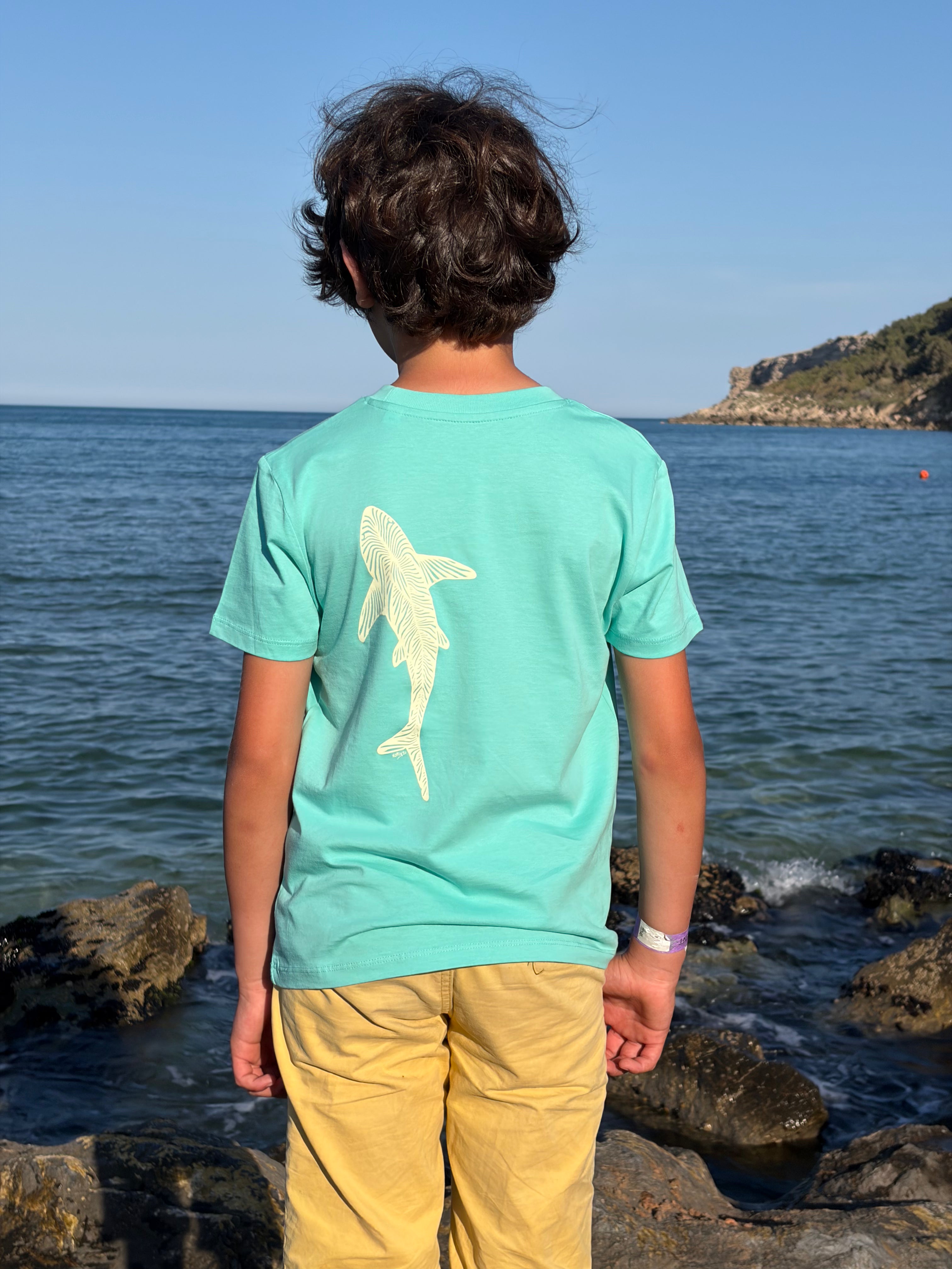 TEE-SHIRT ENFANT REQUIN ZEBRE