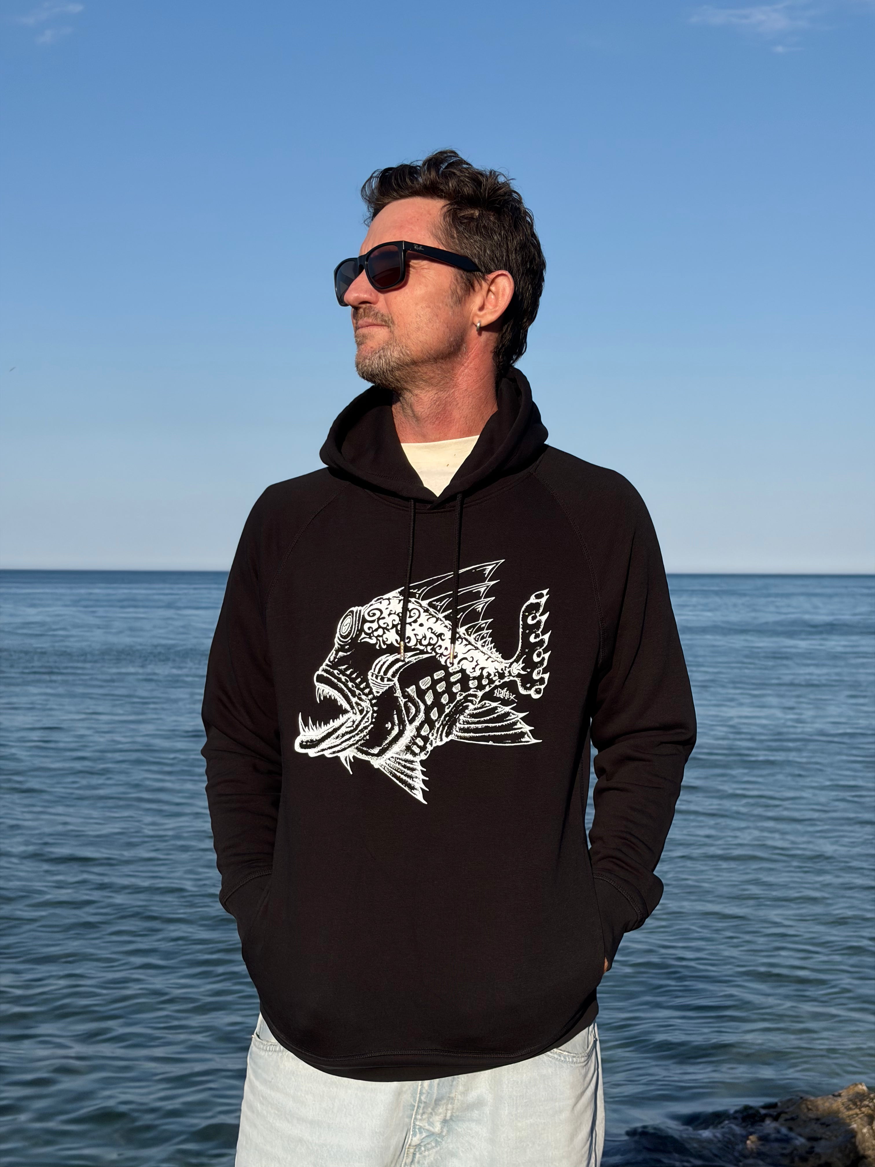 SWEAT MIXTE POISSON MECHANT