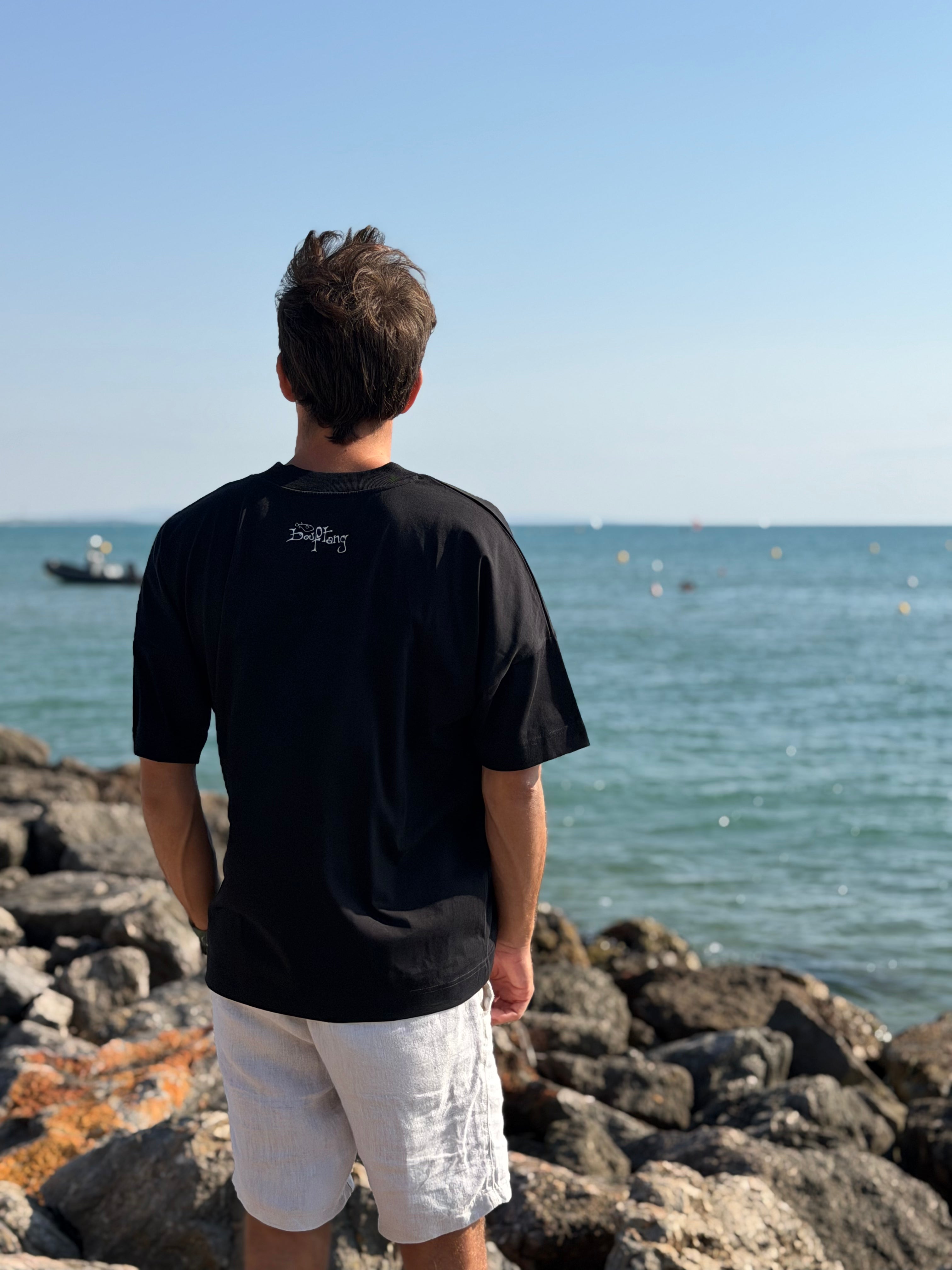 TEE-SHIRT HOMME POISSON MECHANT